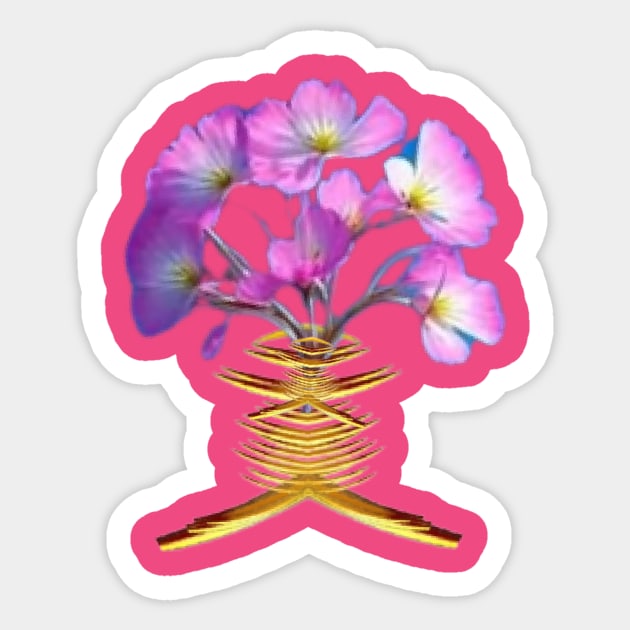 Flower pot art design Sticker by Dilhani